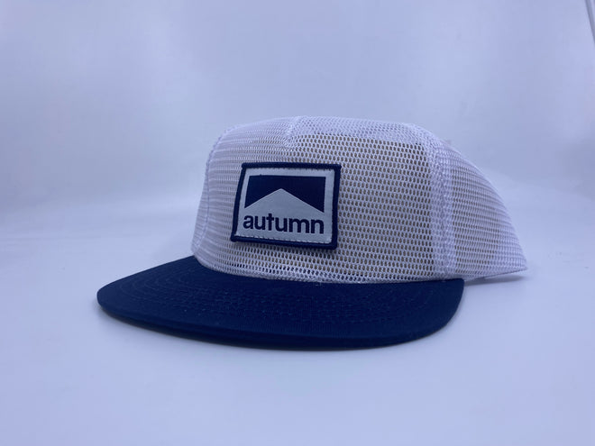 Autumn 5 Panel Full Mesh Snapback Hat in White - M I L O S P O R T