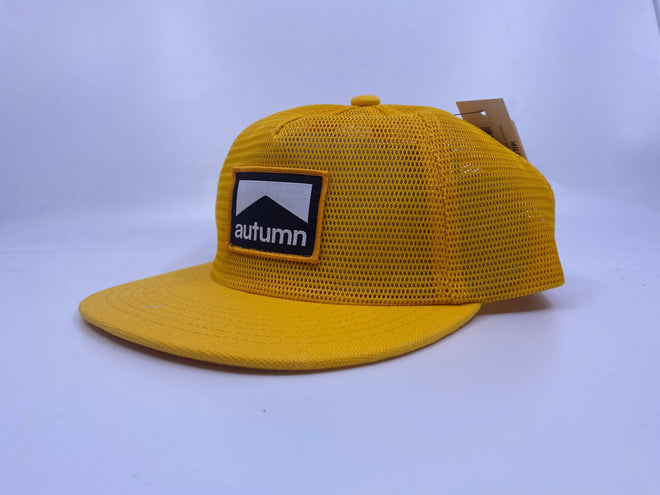Autumn 5 Panel Full Mesh Snapback Hat in Gold - M I L O S P O R T