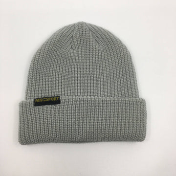 Milosport Long Tag Beanie in Grey