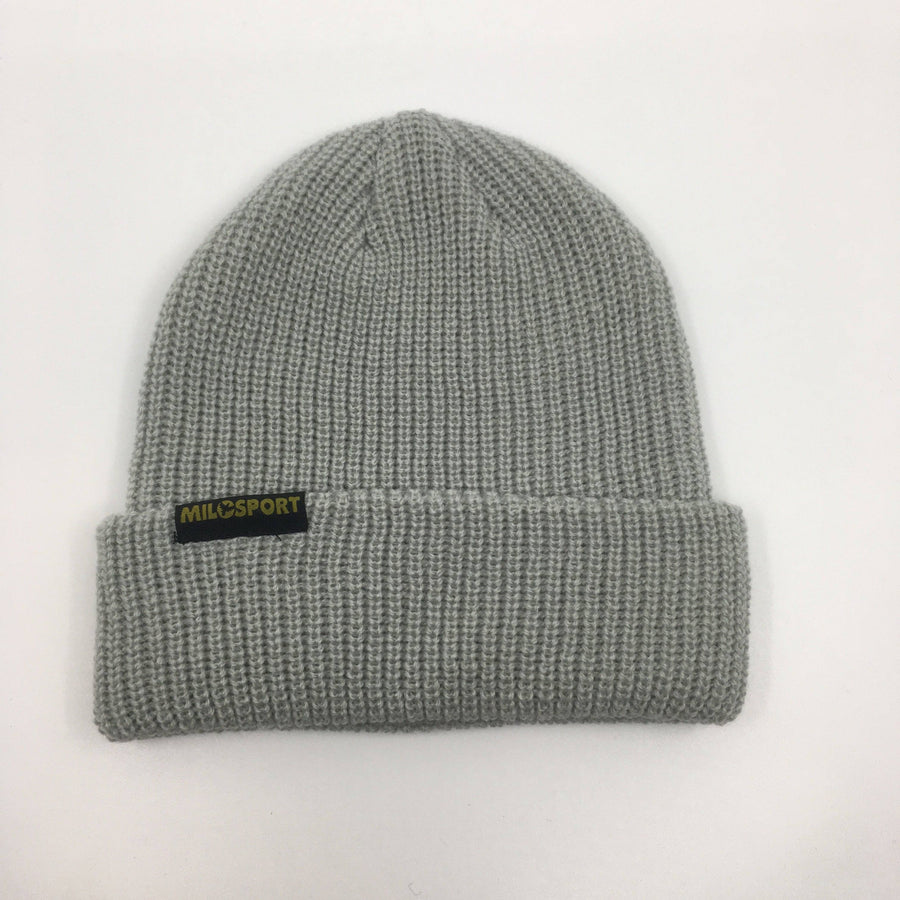 Milosport Long Tag Beanie in Grey
