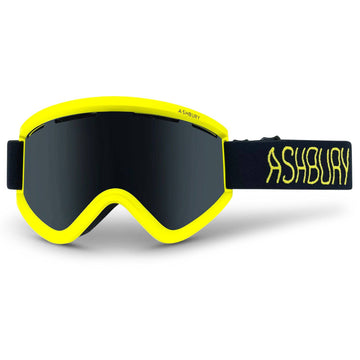 2022 Ashbury Blackbird Acid Snow Goggle with a Dark Smoke Lens and a Yellow Spare Lens