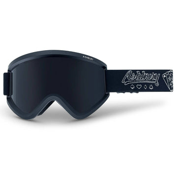 2022 Ashbury Team Kas Lemmens Snow Goggle with a Dark Smoke Lens and a Yellow Spare Lens