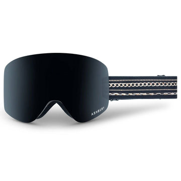 2022 Ashbury Sonic Heist Snow Goggle with a Dark Smoke Lens and a Yellow Spare Lens