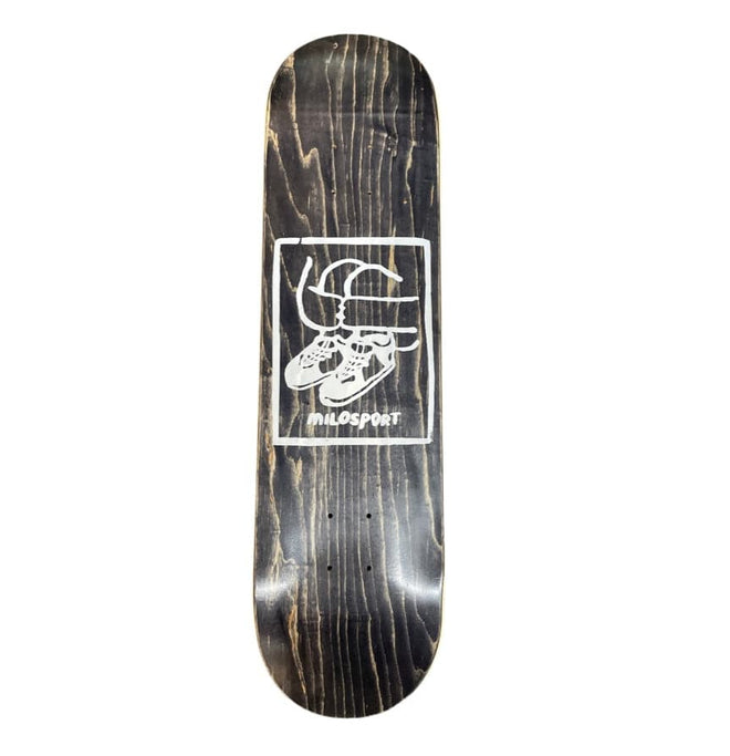 Milosport Screen Printed Kicks Skateboard Deck in White/Assorted Veneers