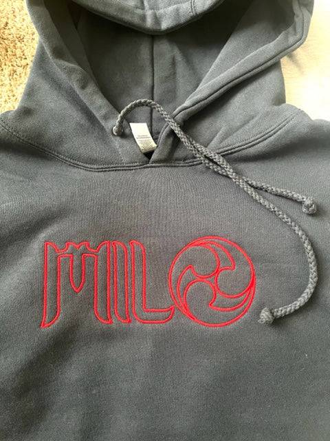 Milosport x Ronin Heavyweight Hoodie in Indigo Blue - M I L O S P O R T