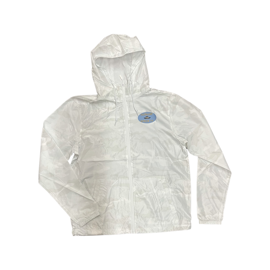 Milosport Skate Co Logo Windbreaker in White Camo - M I L O S P O R T