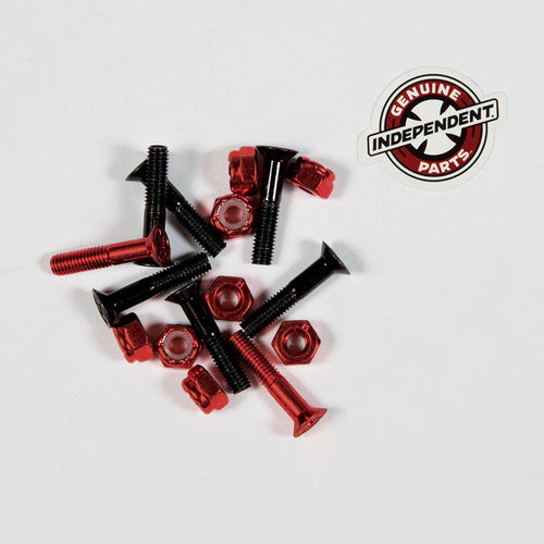 Independent Genuine Parts 1" Phillips Hardware in Red and Black - M I L O S P O R T
