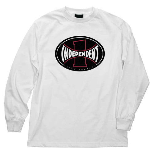 Independent ITC Span Regular Mens Long Sleeve in White - M I L O S P O R T