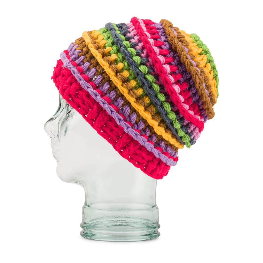 Volcom Rav Crochet Beanie in Red 2023