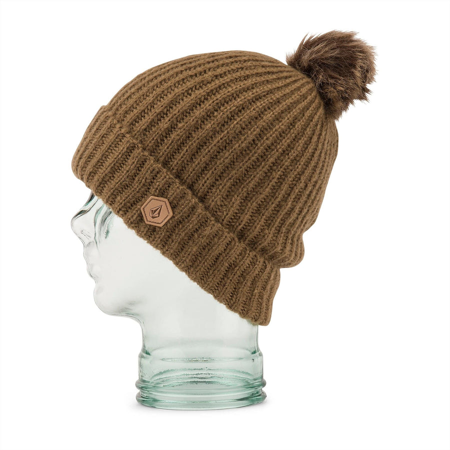 2022 Volcom Womens Lula Beanie in Coffee
