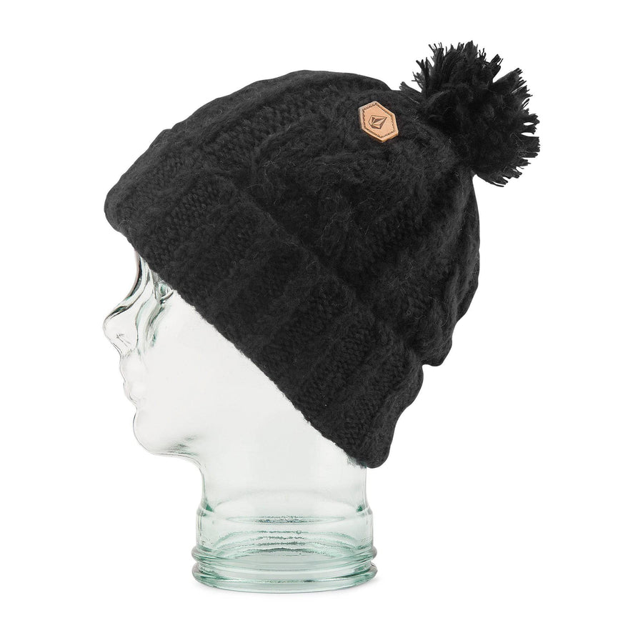 2022 Volcom Womens Leaf Beanie in Black