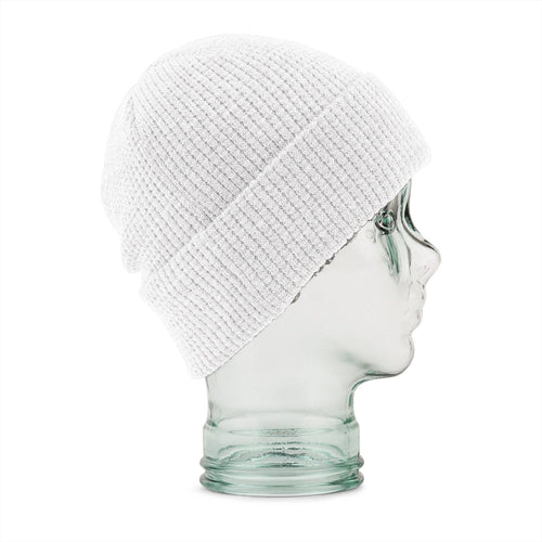 2022 Volcom Womens Waffle Patch Beanie in White