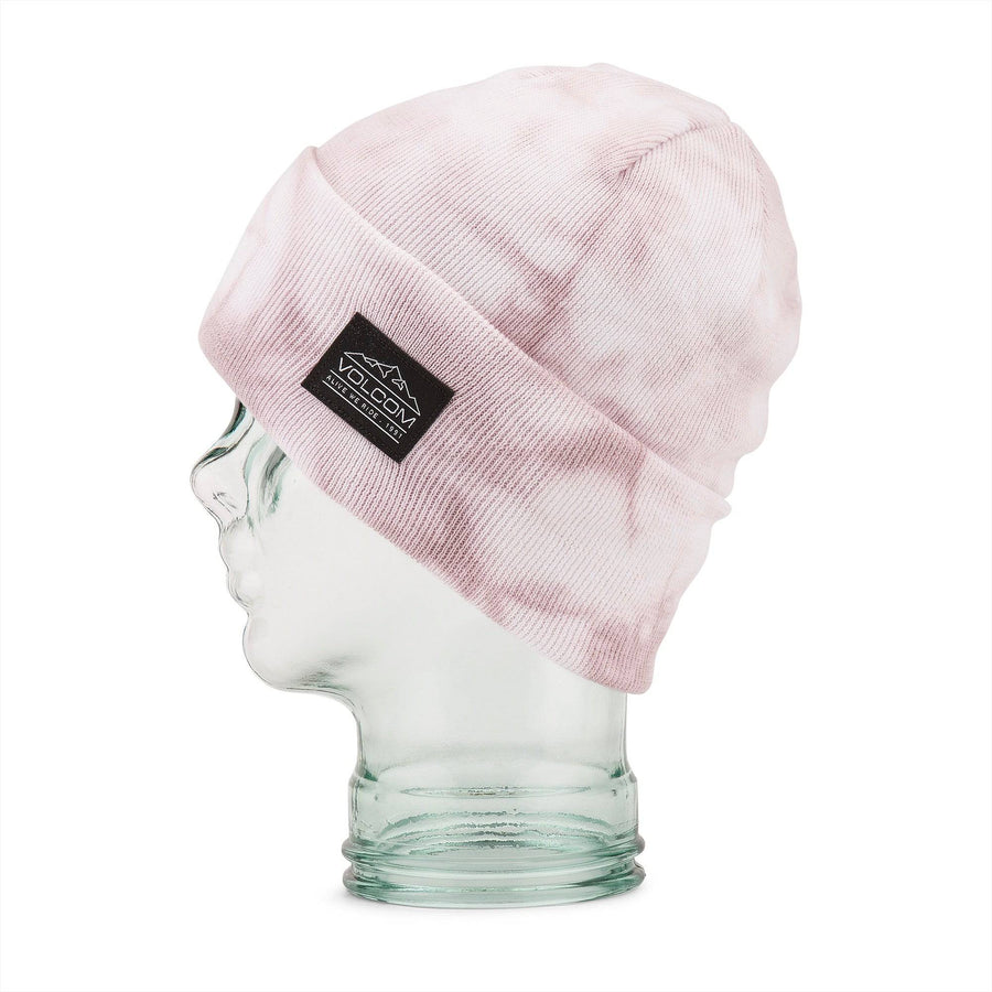 2022 Volcom Womens Tie-Dye Beanie in Hazey Pink