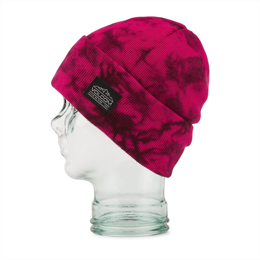 2022 Volcom Womens Tie-Dye Beanie in Merlot