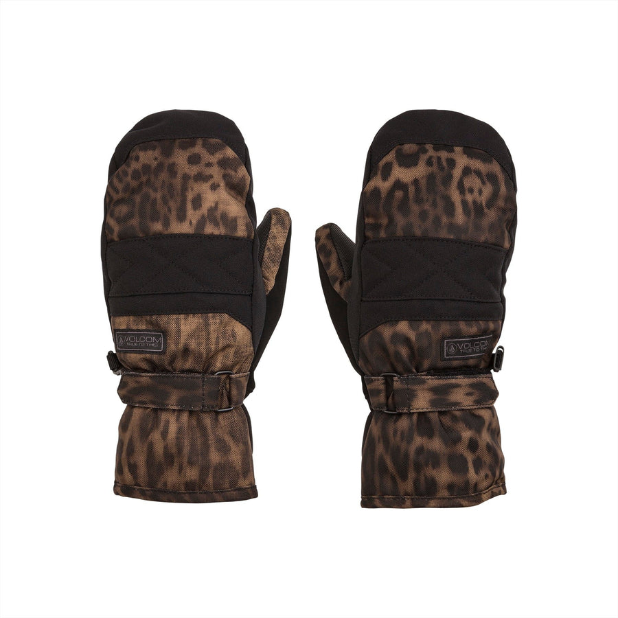 2022 Volcom Womens Peep Gore-Tex Mitt in Leopard