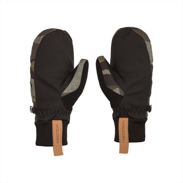 2022 Volcom Womens Bistro Mitt in Service Green Camo