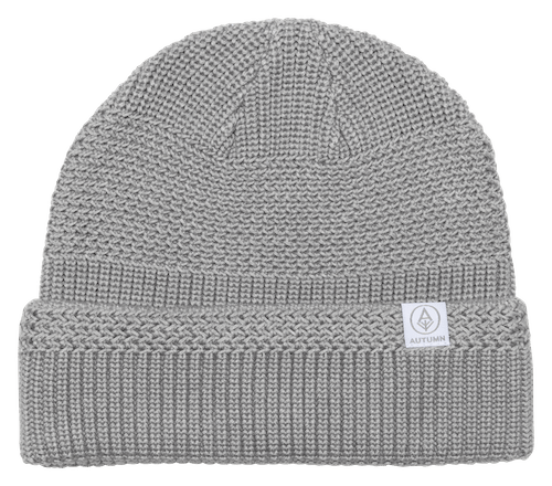 Autumn Knot Sustainable Beanie In Grey