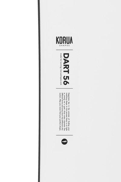 2022 Korua Shapes Dart Snowboard closeup shot
