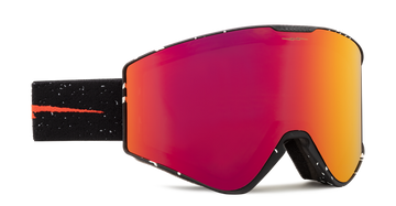 Electric Kleveland II Snow Goggle in the Matte Speckled Black Frames with a Auburn Red Lens and a Honey Bonus Lens 2023