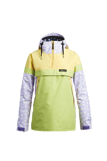 2022 Airblaster Lady Trenchover Womens Snow Jacket in Lavender Daisy Daiquiri