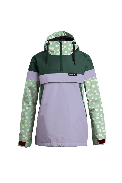 Airblaster Lady Trenchover Jacket in Mallard and Mint Daisy 2023