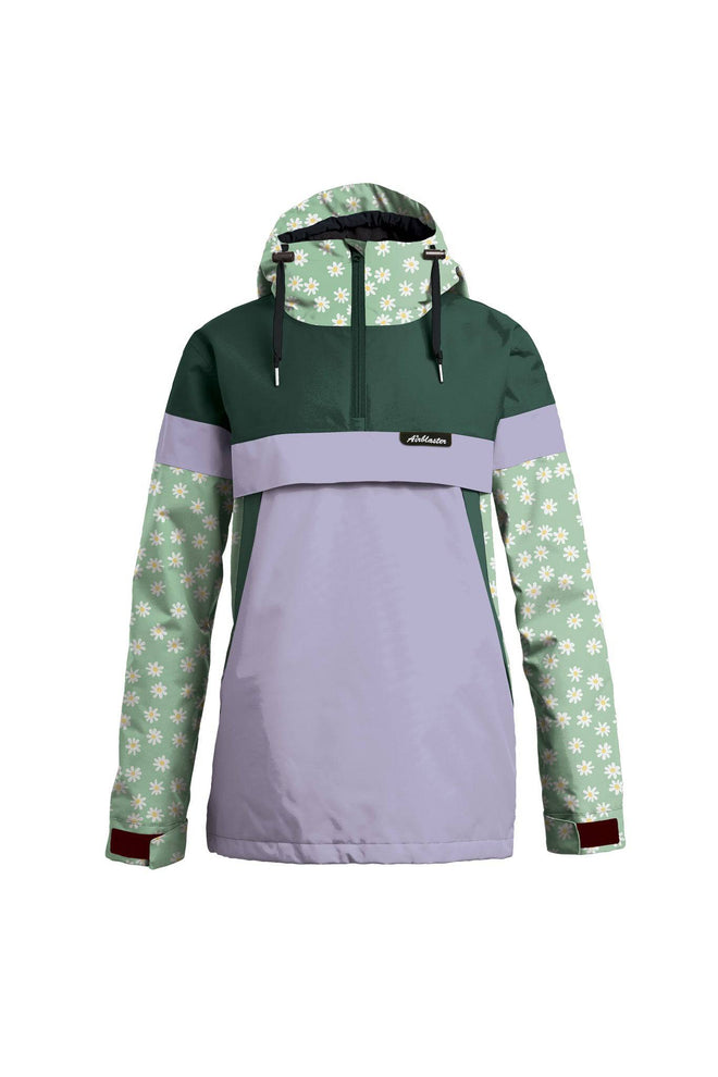 Airblaster Lady Trenchover Jacket in Mallard and Mint Daisy 2023 - M I L O S P O R T