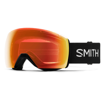 2022 Smith Skyline XL Snow Goggle with Black Frames with a ChromaPop Everyday Red Mirror Lens