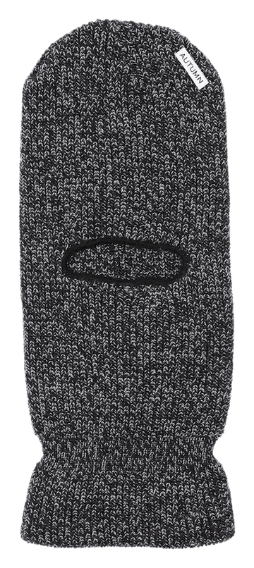 2022 Autumn Marl Balaclava Facemask in Black Marl