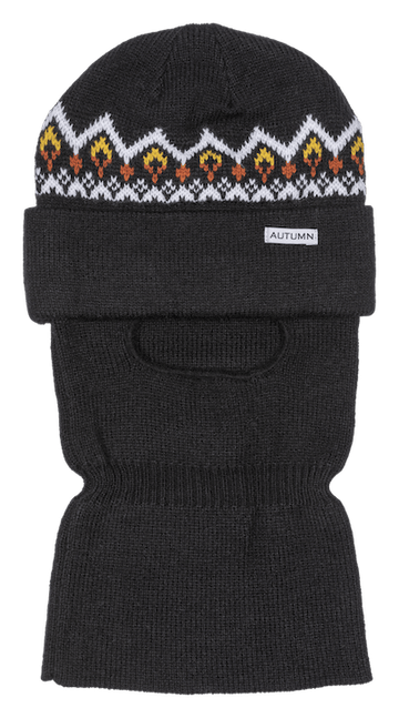 2022 Autumn Mask Beanie Facemask in Black