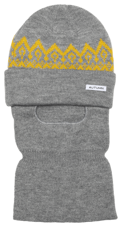 Autumn Mask Beanie In Grey - M I L O S P O R T