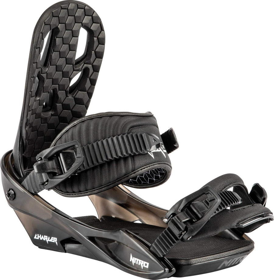 2021 Nitro Charger Youth Kids Snowboard Binding in Black