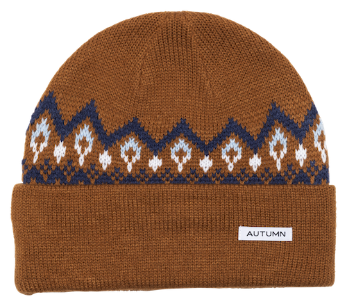 Autumn Milly Beanie In Work Brown - M I L O S P O R T