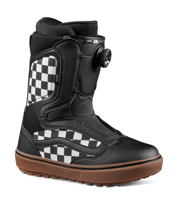 Vans Aura Og Snowboard Boot in Checkerboard Black and Gum 2023