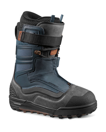 Vans Hi-Country & Hell-Bound Snowboard Boot in Black and Blue Sam Taxwood 2023