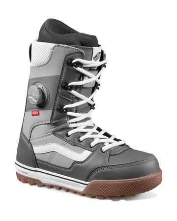 Vans Invado Pro Snowboard Boot in Gray and White 2023