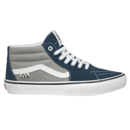Vans Grosso Mid Skate Shoe in Dress Blues and Drizzle Grey
