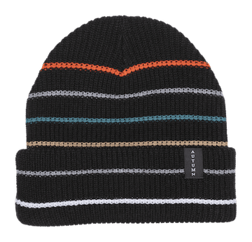 2022 Autumn Select Multi Stripe Beanie in Black