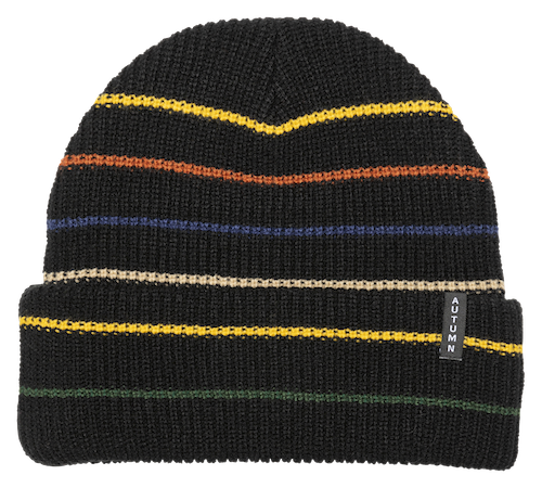 Autumn Multi Stripe In Beanie Black - M I L O S P O R T