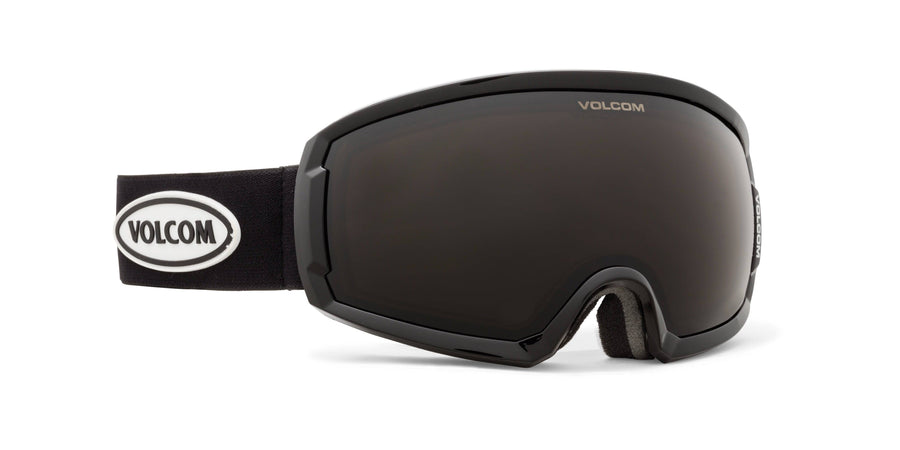 2022 Volcom Migrations Snow Goggle in Black Frames with a Bronze Lens and a Yellow Bonus Lens
