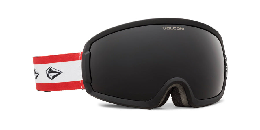 2022 Volcom Migrations Snow Goggle in Iconic Stone Frames with a Dark Gray Lens and a Yellow Bonus Lens
