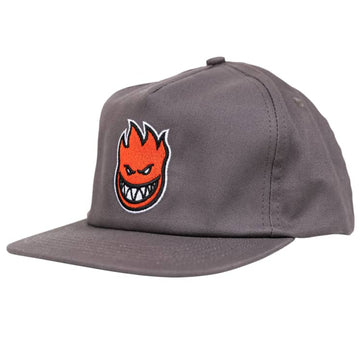 Spitfire Big Head Fill Hat in Charcoal and Red