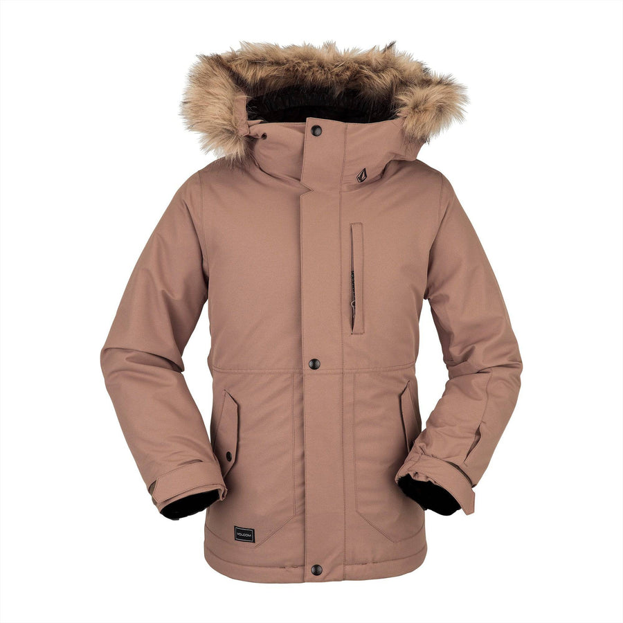 2022 Volcom Kids So Minty Insulated Jacket in Coffee