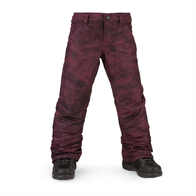 2022 Volcom Kids Frochickidee Insulated Snow Pant in Acid Merlot - M I L O S P O R T