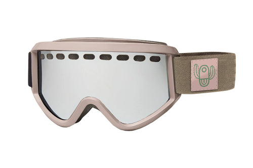 Airblaster Nai Cactus Air Goggle in Gloss Blush with a Amber Chrome Replacement Lens 2023