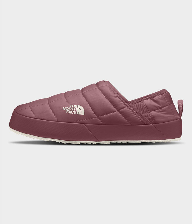The North Face Womens ThermoBall Traction Mule V in Wild Ginger and Gardenia White 2023