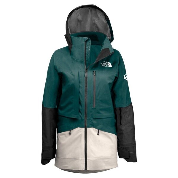 The North Face Womens Summit Verbier FUTURELIGHT Jacket in Ponderosa Green Gardenia White and TNF Black 2023 - M I L O S P O R T