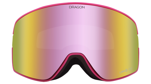 Dragon NFX2 Snow Goggle in the B4BC Frames with a Lumalens Pink Ion Lens with a Lumalens Dark Smoke Bonus Lens 2023 - M I L O S P O R T