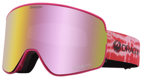 Dragon NFX2 Snow Goggle in the B4BC Frames with a Lumalens Pink Ion Lens with a Lumalens Dark Smoke Bonus Lens 2023