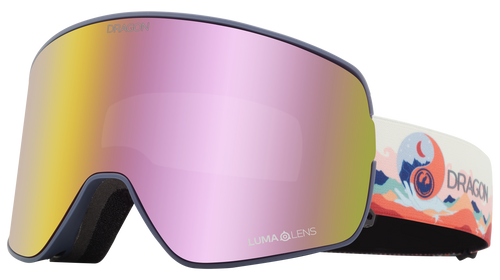 Dragon NFX2 Snow Goggle in the Fasani Signature Frames with a Lumalens Pink Ion Lens with a Lumalens Dark Smoke Bonus Lens 2023 - M I L O S P O R T