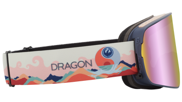 Dragon NFX2 Snow Goggle in the Fasani Signature Frames with a Lumalens Pink Ion Lens with a Lumalens Dark Smoke Bonus Lens 2023